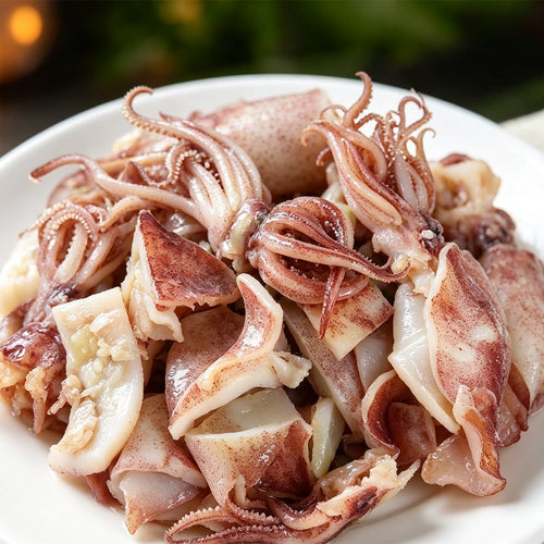 Fresh Plump Whole Raw Squid
