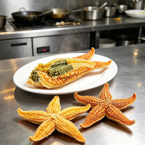Fresh Whole Golden Five-Arm Starfish
