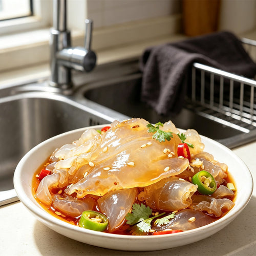 Fresh Chilled Jellyfish Salad Slices