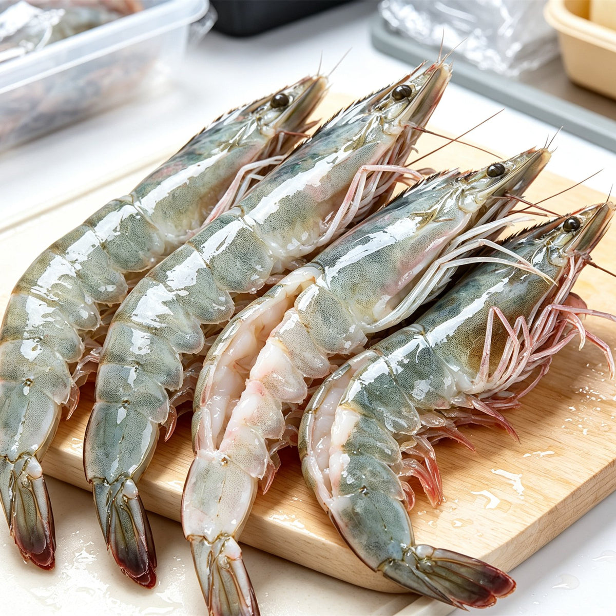 Fresh Whole Prawns Shell On