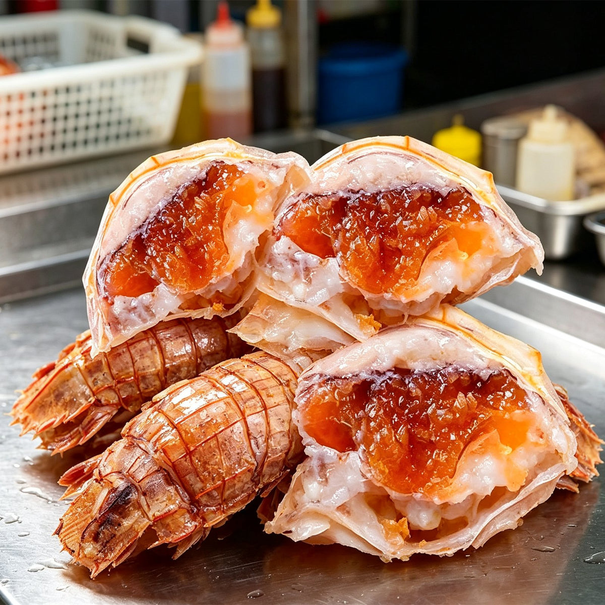 Fresh Whole Raw Mantis Shrimp